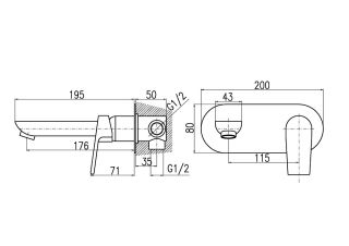 Смеситель для раковины Rav Slezak Colorado CO335CMATZ Черный